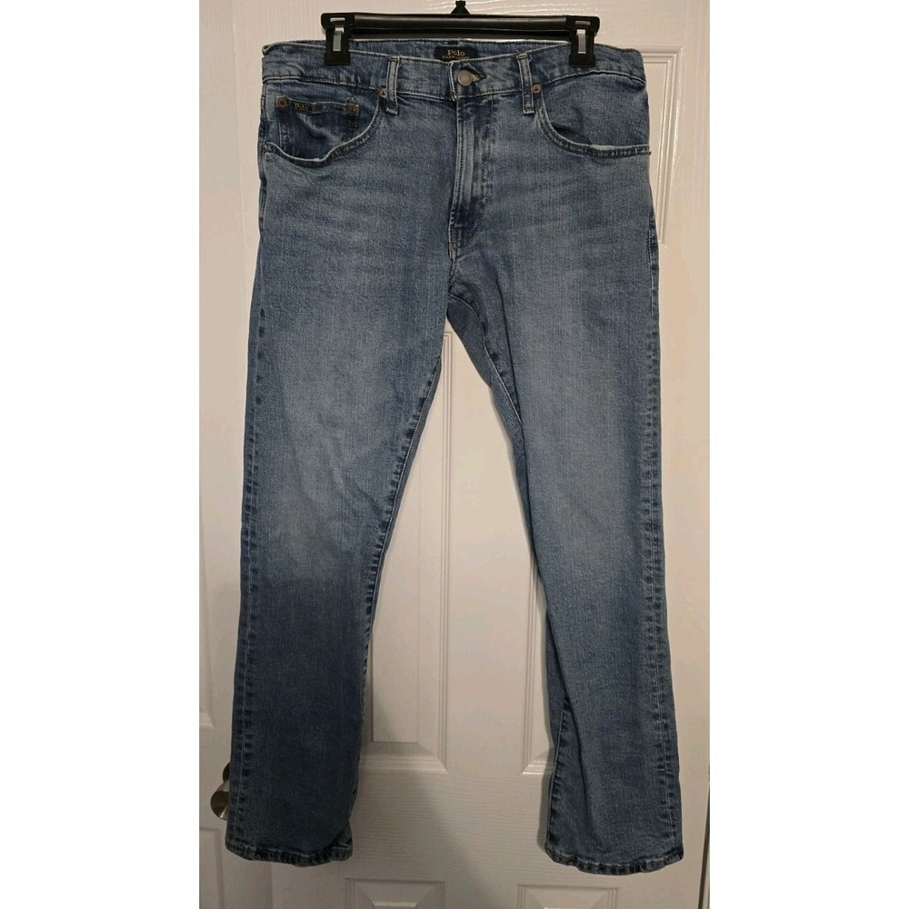 Polo Ralph Lauren Jeans Mens 32x32 (31x29) Blue Varick Slim Straight Denim Pants
